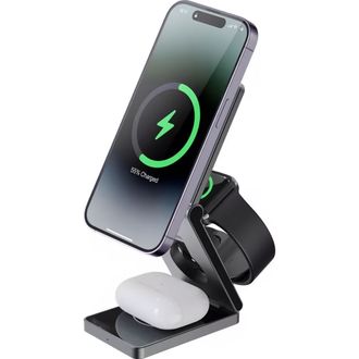 Беспроводное зарядное устройство Proove Titan Volt 3 in 1 (gray) (WSTV15000003) - фото 3 Беспроводное зарядное устройство Proove Titan Volt 3 in 1 (gray) (WSTV15000003) - фото 3
