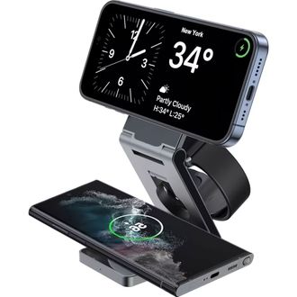 Беспроводное зарядное устройство Proove Titan Volt 3 in 1 (gray) (WSTV15000003) - фото 4 Беспроводное зарядное устройство Proove Titan Volt 3 in 1 (gray) (WSTV15000003) - фото 4