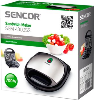 Бутербродница SENCOR SSM 4300SS - фото 4 Бутербродница SENCOR SSM 4300SS - фото 4