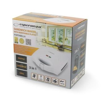 Бутербродниця ESPERANZA Sandwich Maker EKT006W - фото 5 Бутербродниця ESPERANZA Sandwich Maker EKT006W - фото 5