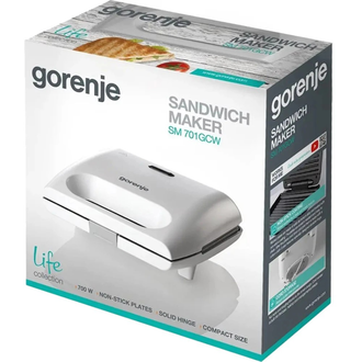Бутербродниця Gorenje SM701GCW - фото 3 Бутербродниця Gorenje SM701GCW - фото 3