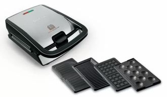 Мультимейкер (бутербродница-вафельница-гриль-кексница) Tefal SW854D - фото 2