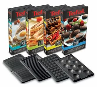 Мультимейкер (бутербродница-вафельница-гриль-кексница) Tefal SW854D - фото 3