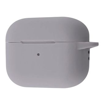 Чохол для AirPods PRO 3 Case (з карабіном), light gray - фото 1 Чохол для AirPods PRO 3 Case (з карабіном), light gray - фото 1