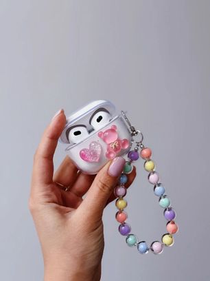 Чохол для AirPods Pro 2 - Charmed Collection "Pink Bear & Heart" - фото 2 Чохол для AirPods Pro 2 - Charmed Collection "Pink Bear & Heart" - фото 2