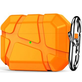 Ударостійкий футляр Titan Armor для навушників Airpods Pro 2 / Pro (Orange) - фото 1 Ударостійкий футляр Titan Armor для навушників Airpods Pro 2 / Pro (Orange) - фото 1