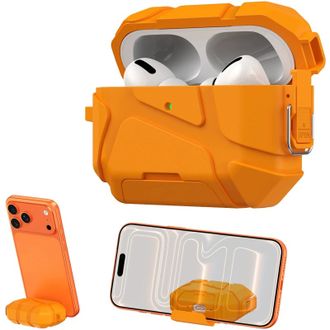 Ударостійкий футляр Titan Armor для навушників Airpods Pro 2 / Pro (Orange) - фото 3 Ударостійкий футляр Titan Armor для навушників Airpods Pro 2 / Pro (Orange) - фото 3