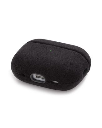 Чохол Alcantara Case for Apple for AirPods 4 з карабіном (black) - фото 2