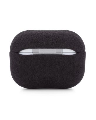 Чохол Alcantara Case for Apple for AirPods 4 з карабіном (black) - фото 3