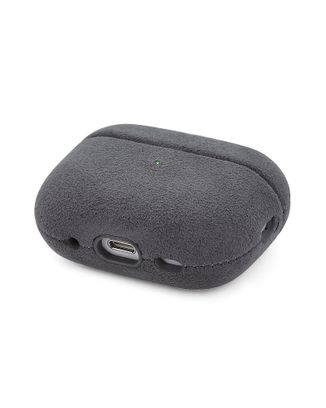 Чохол Alcantara Case for Apple for AirPods 4 з карабіном (grey) - фото 2 Чохол Alcantara Case for Apple for AirPods 4 з карабіном (grey) - фото 2