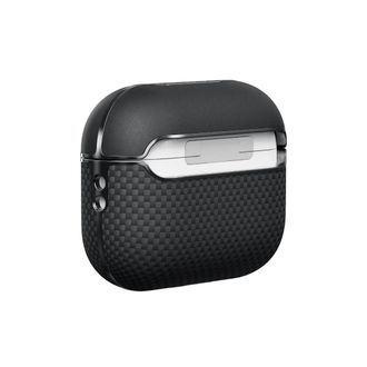 Чохол Pitaka Aramid Fiber Magnetic Case Plain Black/Grey for Airpods Pro 2nd Gen (APM2401) - фото 3 Чохол Pitaka Aramid Fiber Magnetic Case Plain Black/Grey for Airpods Pro 2nd Gen (APM2401) - фото 3