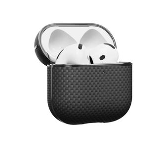 Чохол Pitaka Aramid Fiber Magnetic Case Plain Black/Grey for Airpods 4th Gen (APM2404) - фото 2 Чохол Pitaka Aramid Fiber Magnetic Case Plain Black/Grey for Airpods 4th Gen (APM2404) - фото 2