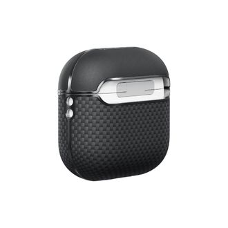 Чохол Pitaka Aramid Fiber Magnetic Case Plain Black/Grey for Airpods 4th Gen (APM2404) - фото 3 Чохол Pitaka Aramid Fiber Magnetic Case Plain Black/Grey for Airpods 4th Gen (APM2404) - фото 3