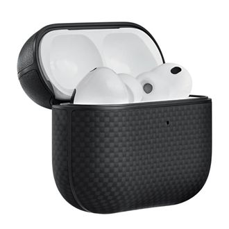 Чохол Pitaka Aramid Fiber Magnetic Case Plain Black/Grey for Airpods Pro 3rd Gen (APM2501) - фото 2 Чохол Pitaka Aramid Fiber Magnetic Case Plain Black/Grey for Airpods Pro 3rd Gen (APM2501) - фото 2