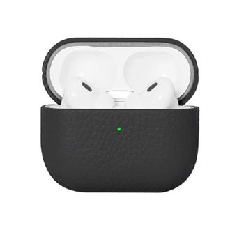 Чохол Leather Croco AirPods 4 (black) - фото 1