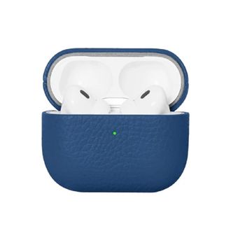 Чохол Leather Croco AirPods 4 (dark blue) - фото 1 Чохол Leather Croco AirPods 4 (dark blue) - фото 1