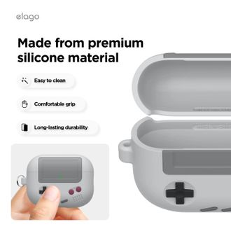 Чехол Elago AW5 Hang Case Grey for Airpods Pro 3rd Gen (EAPP3AW5-HANG-LGY) - фото 2 Чехол Elago AW5 Hang Case Grey for Airpods Pro 3rd Gen (EAPP3AW5-HANG-LGY) - фото 2