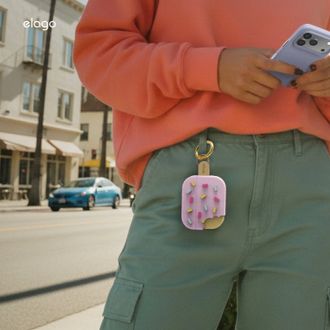 Чохол Elago Ice Cream Hang Case Classic Lavender for Airpods Pro 3rd Gen (EAPP3ICE-HANG-LV) - фото 3 Чохол Elago Ice Cream Hang Case Classic Lavender for Airpods Pro 3rd Gen (EAPP3ICE-HANG-LV) - фото 3