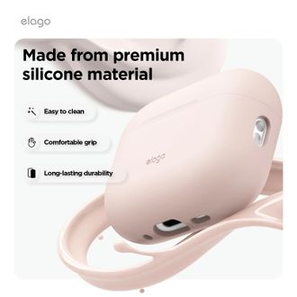 Чехол Elago Silicone Hang Case Sand Pink for Airpods Pro 3rd Gen (EAPP3SC-HANG-SPK) - фото 3 Чехол Elago Silicone Hang Case Sand Pink for Airpods Pro 3rd Gen (EAPP3SC-HANG-SPK) - фото 3