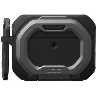 Чохол UAG для AirPods Pro (Gen 3, 2025) with Built-in Phone Stand Monarch Black/Silver (104131114034) - фото 1
