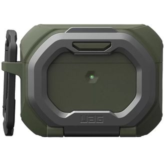 Чохол UAG для AirPods Pro (Gen 3, 2025) with Built-in Phone Stand Monarch Olive Drab/Silver (104131117233) - фото 1 Чохол UAG для AirPods Pro (Gen 3, 2025) with Built-in Phone Stand Monarch Olive Drab/Silver (104131117233) - фото 1