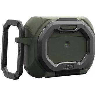 Чохол UAG для AirPods Pro (Gen 3, 2025) with Built-in Phone Stand Monarch Olive Drab/Silver (104131117233) - фото 2 Чохол UAG для AirPods Pro (Gen 3, 2025) with Built-in Phone Stand Monarch Olive Drab/Silver (104131117233) - фото 2