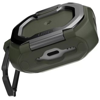 Чохол UAG для AirPods Pro (Gen 3, 2025) with Built-in Phone Stand Monarch Olive Drab/Silver (104131117233) - фото 4 Чохол UAG для AirPods Pro (Gen 3, 2025) with Built-in Phone Stand Monarch Olive Drab/Silver (104131117233) - фото 4