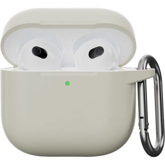 Чохол для AirPods 4 Case (з карабіном), Antigua white - фото 1