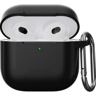 Чохол для AirPods 4 Case (з карабіном), Black - фото 1 Чохол для AirPods 4 Case (з карабіном), Black - фото 1