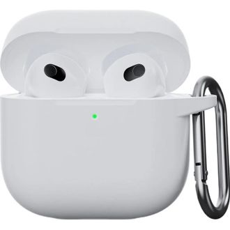 Чохол для AirPods 5 / AirPods 4 Case (з карабіном), White - фото 1 Чохол для AirPods 5 / AirPods 4 Case (з карабіном), White - фото 1