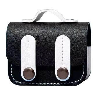 Чохол Leather Case Briefcase для AirPods Pro 2 (Black / White) - фото 1 Чохол Leather Case Briefcase для AirPods Pro 2 (Black / White) - фото 1