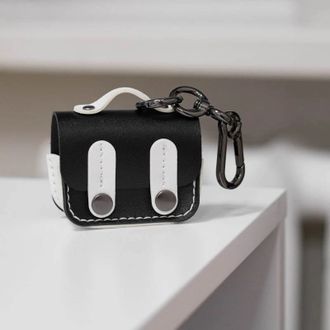 Чохол Leather Case Briefcase для AirPods Pro 2 (Black / White) - фото 2 Чохол Leather Case Briefcase для AirPods Pro 2 (Black / White) - фото 2
