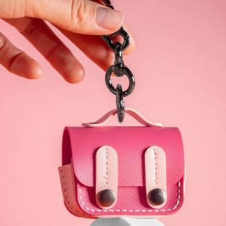 Чохол Leather Case Briefcase для AirPods Pro 2 (Pink) - фото 2