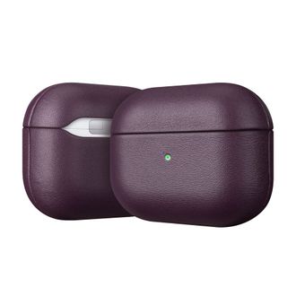 Чехол для AirPods PRO2 Leather Case /deep purple - фото 1 Чехол для AirPods PRO2 Leather Case /deep purple - фото 1