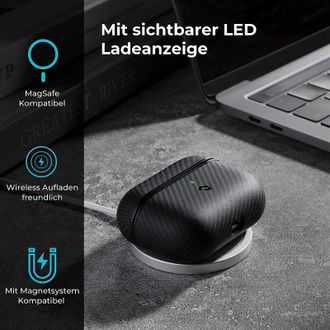 Чохол Pitaka MagEZ Case Twill Black/Grey for Airpods Pro 2nd Gen (APM7001) - фото 3 Чохол Pitaka MagEZ Case Twill Black/Grey for Airpods Pro 2nd Gen (APM7001) - фото 3