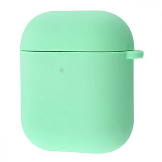 Чохол Silicone case Full AirPods 1/2 mint gum - фото 1