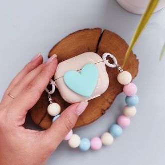 Чохол Moments Lovely для AirPods 3 Biege/Sea Blue - фото 2 Чохол Moments Lovely для AirPods 3 Biege/Sea Blue - фото 2