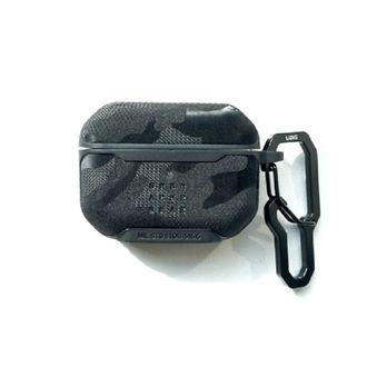 Чохол Leather Case UAG for Apple for AirPods Pro 2 з карабіном (camouflage black) - фото 1
