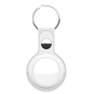 Чохол для AirTag Leather Key Ring, White - фото 1 Чохол для AirTag Leather Key Ring, White - фото 1
