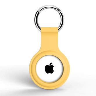 Чохол для AirTag Silicone Key Ring, Yellow - фото 1 Чохол для AirTag Silicone Key Ring, Yellow - фото 1