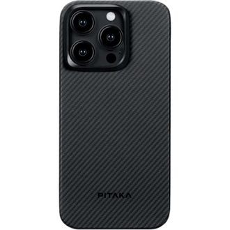 Чохол Pitaka MagEZ Case 4 Twill 600D Black/Grey for iPhone 15 Pro Max (KI1501PMA) - фото 1