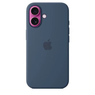 Чехол Silicone Case with MagSafe iPhone 16 plus Denim copi - фото 3