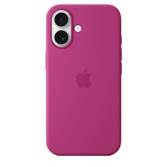 Чехол Silicone Case with MagSafe iPhone 16 plus Fuchsia copi - фото 2