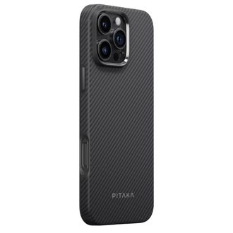 Чехол Pitaka Summa UltraGuard Case Classic Twill 600D Black/Grey for iPhone 16 Pro (KI1603PPA) - фото 2 Чехол Pitaka Summa UltraGuard Case Classic Twill 600D Black/Grey for iPhone 16 Pro (KI1603PPA) - фото 2