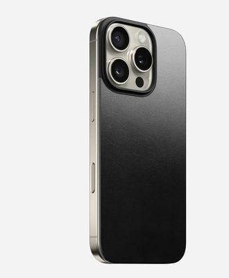 Чохол Nomad Magnetic Leather Black Horween for iPhone 16 Pro (NM01364085) - фото 2