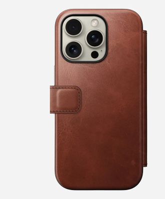 Чохол Nomad Modern Leather Case Folio Olde Dublin Horween for iPhone 16 Pro (NM01398585) - фото 2
