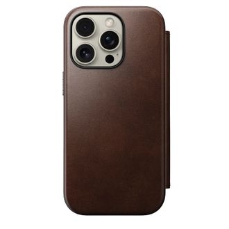 Чохол Nomad Modern Leather Case Folio Rustic Brown Horween for iPhone 16 Pro (NM01676485) - фото 1 Чохол Nomad Modern Leather Case Folio Rustic Brown Horween for iPhone 16 Pro (NM01676485) - фото 1