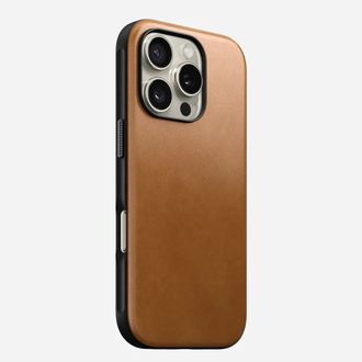Чохол Nomad Modern Leather Case English Tan for iPhone 16 Pro (NM01695585) - фото 2