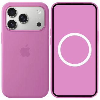 Чехол Silicone Case with MagSafe + Button iPhone 17 Pro Electric Lavender - фото 2