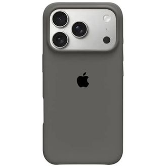 Чехол Silicone Case with MagSafe + Button iPhone 17 Pro Stone Grey - фото 1 Чехол Silicone Case with MagSafe + Button iPhone 17 Pro Stone Grey - фото 1